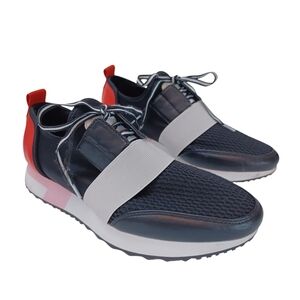 Steve Madden Sneakers Antics Black White Low Top Lace Up Womens 9M